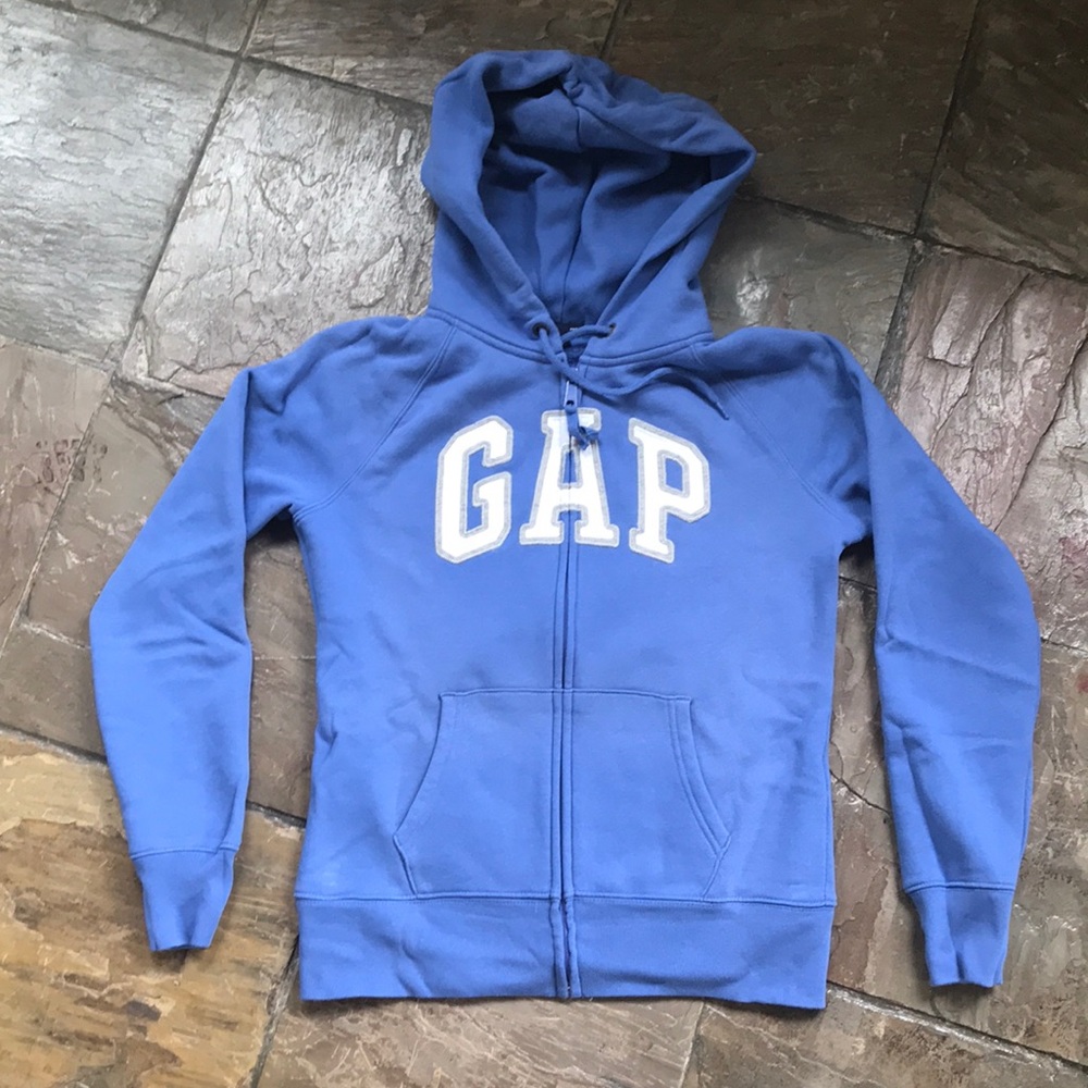 Creamy blue Sweatshirt-Jacket DISCOUNTED SHIPPING!